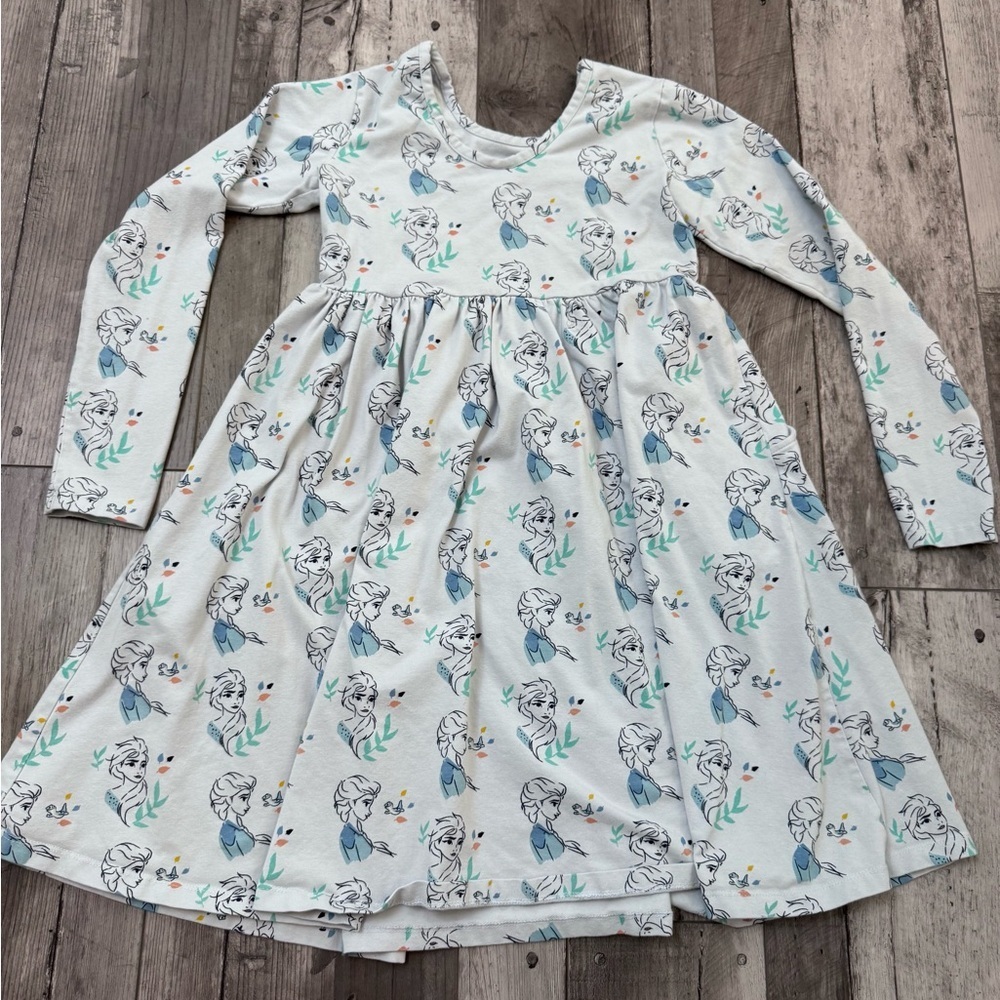 Hanna Andersson Disney Elsa Frozen 2 Skater Dress Size 140 10 READ - Picture 3 of 7